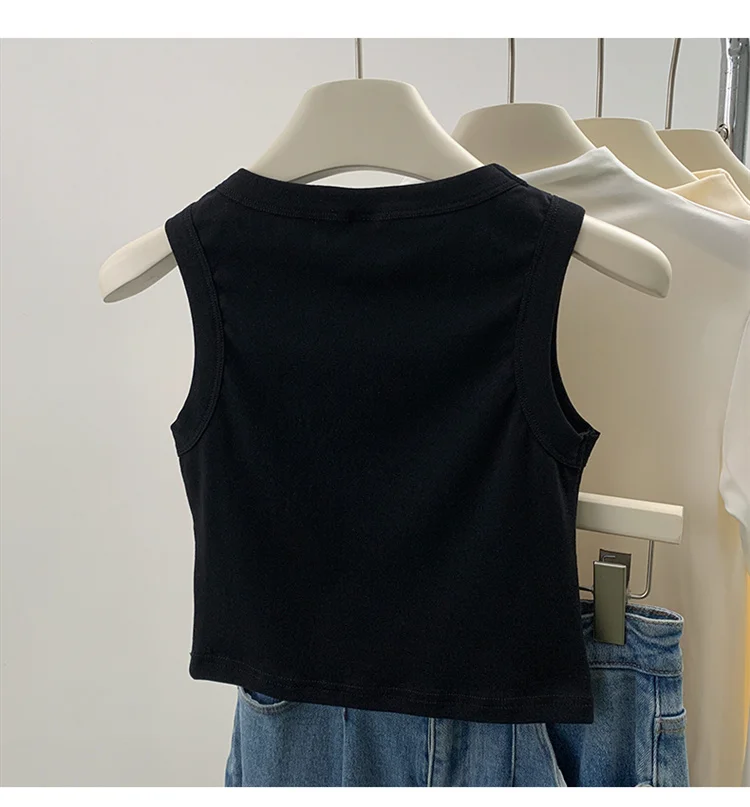 2026 Tank Top for Women Ribbed Down Sleeveless Blouse Solid Color Casual Women's Teens Trendy Basic Summer Tops