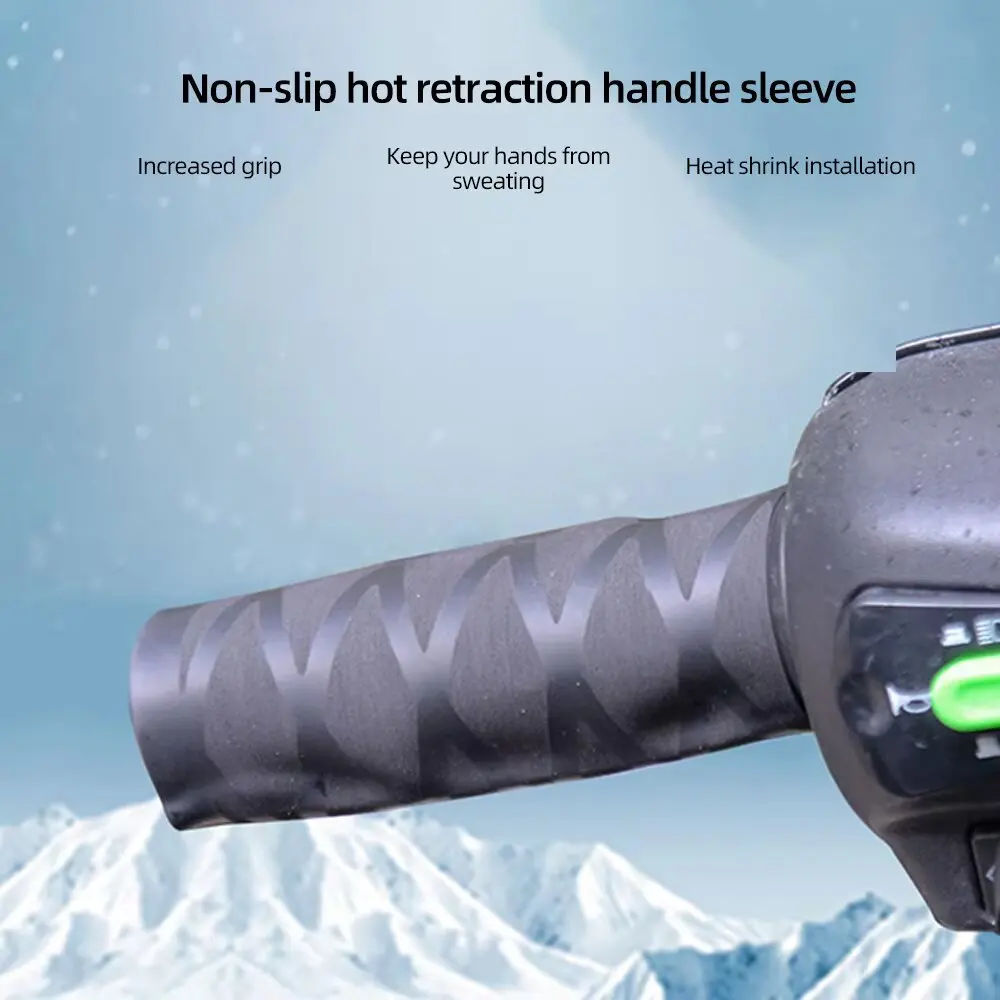 SEAMETAL Motorcycle Handlebar Covers Motorbike Heat Shrinkable Grip Cover Anti Slip Safety Brake Grip Sleeve Protector Covers