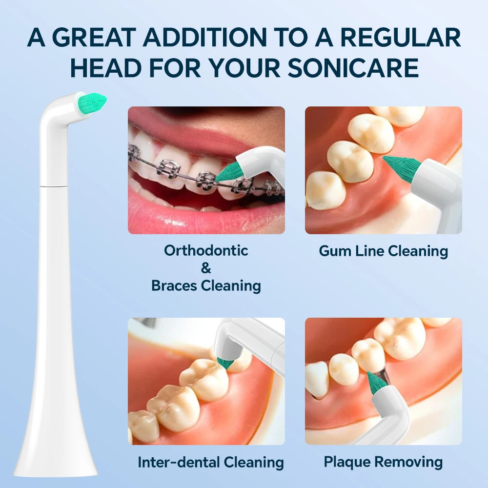 Compatible with Philips Sonicare Electric Toothbrush Replacement Brush Heads, Multifunctional Brush Head for 2100 4100 4300 5100