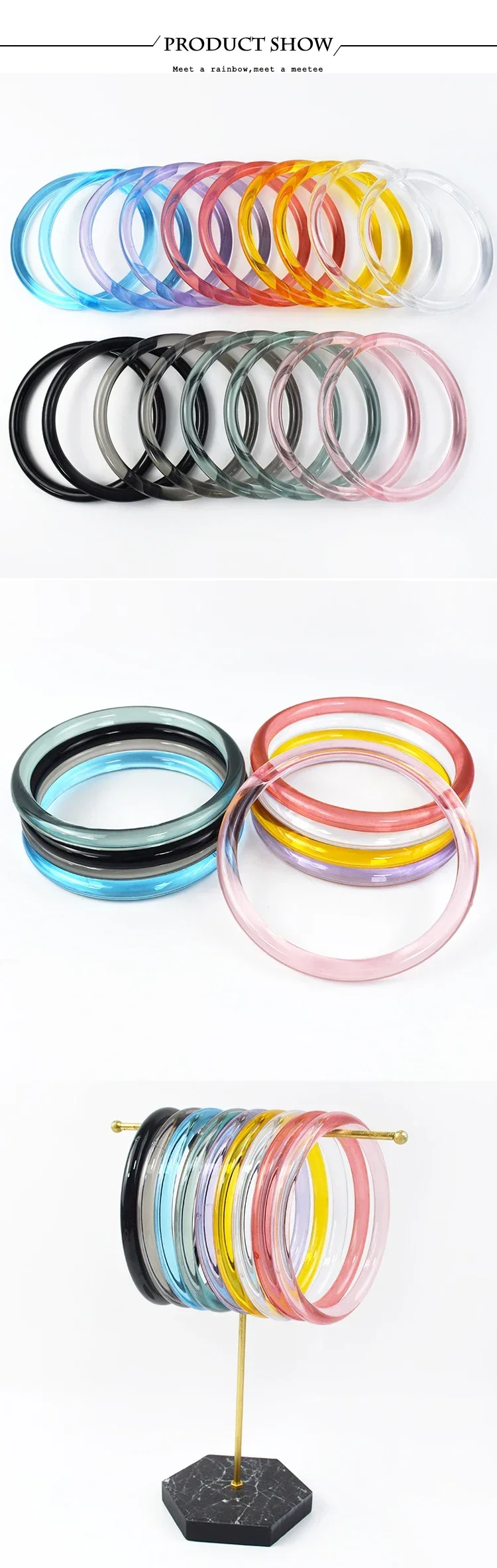 2/4/10Pcs 10cm Acrylic O Ring Handle for Bag Transparent Plastic Handbag Decorative Handles Resin Rings DIY Bags Accessories