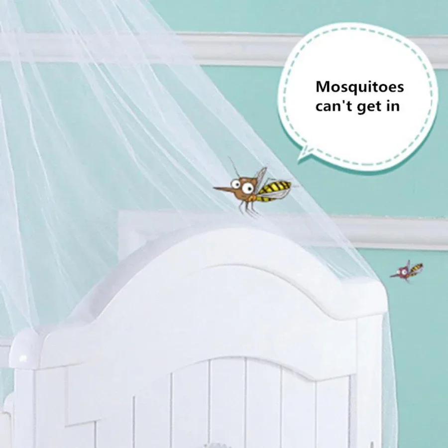 Summer Crib Mosquito Net Baby Mesh Hung Dome Mosquito Net Anti-mosquito Universal Newborn Infants Bed Net Decoration 160*450cm