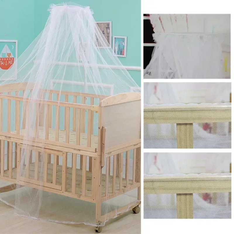 Summer Crib Mosquito Net Baby Mesh Hung Dome Mosquito Net Anti-mosquito Universal Newborn Infants Bed Net Decoration 160*450cm