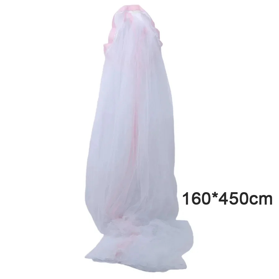 Summer Crib Mosquito Net Baby Mesh Hung Dome Mosquito Net Anti-mosquito Universal Newborn Infants Bed Net Decoration 160*450cm