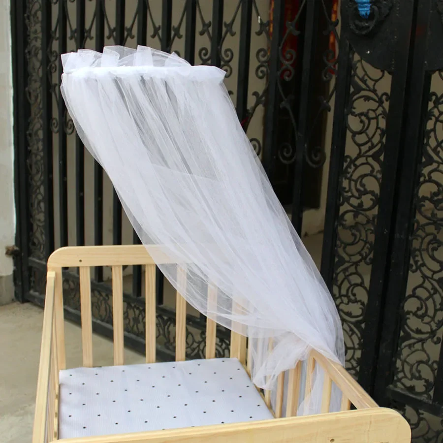 Summer Crib Mosquito Net Baby Mesh Hung Dome Mosquito Net Anti-mosquito Universal Newborn Infants Bed Net Decoration 160*450cm