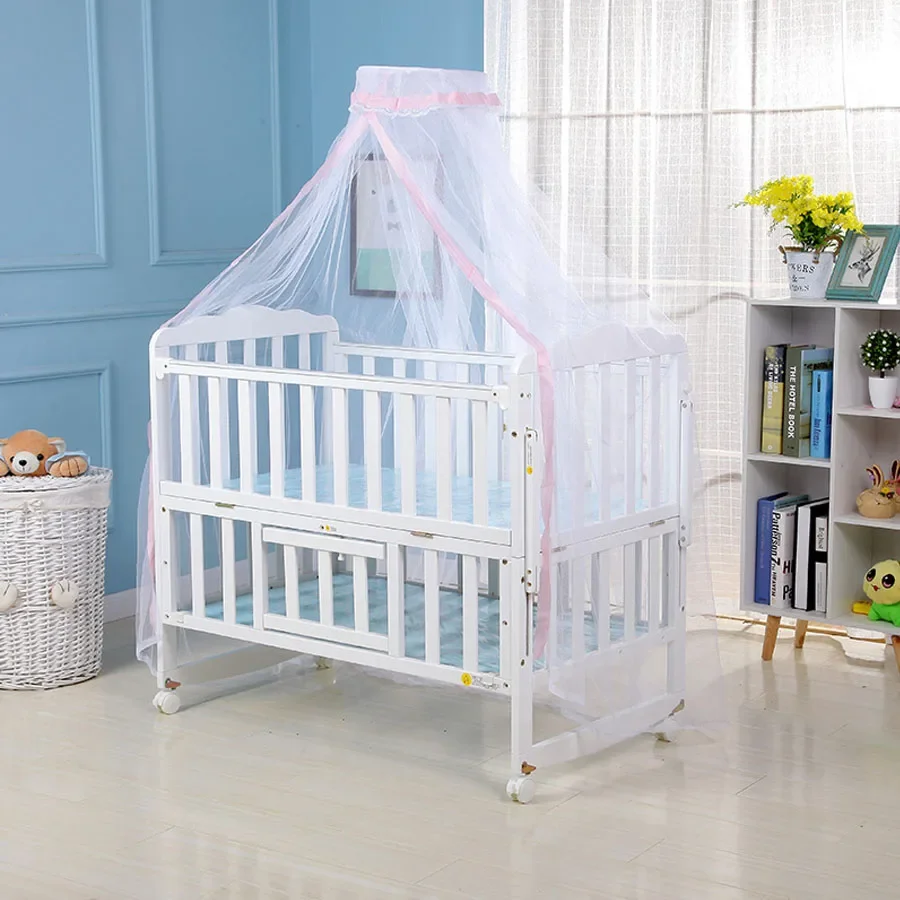 Summer Crib Mosquito Net Baby Mesh Hung Dome Mosquito Net Anti-mosquito Universal Newborn Infants Bed Net Decoration 160*450cm
