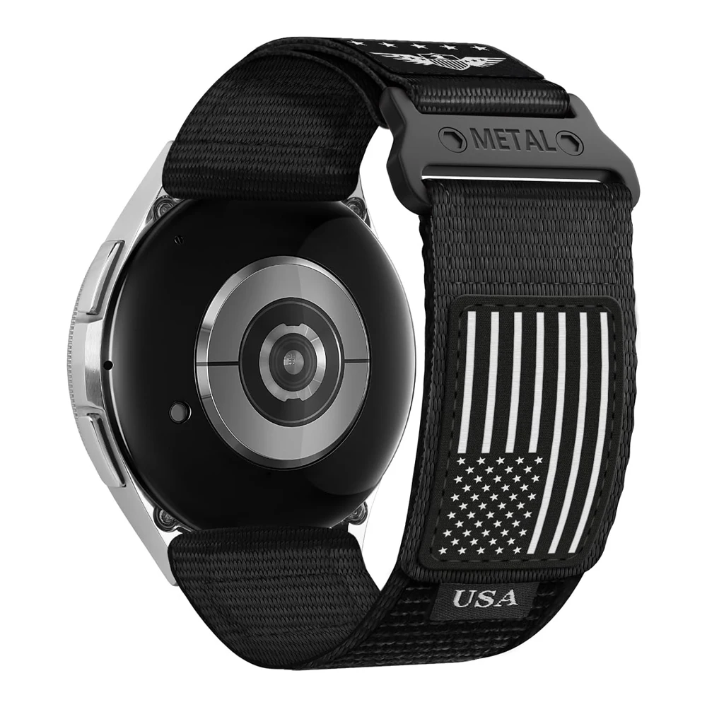 20mm 22mm Straps for Samsung Galaxy watch 6 classic/5 Pro/7/4/Gear s3 Rugged Nylon Fabric bracelet correa HUAWEI GT2e 3 4 5 Band