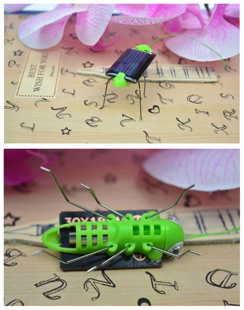 Solar Grasshopper Toy Puzzle Children Selected Gift Simulation Insect Gift Boys And Girls Science Education Funny Moving Toy Kid