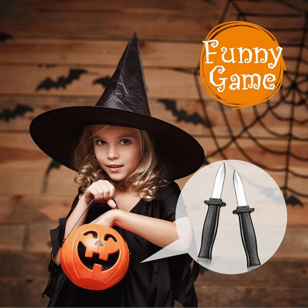 Simulated Telescopic Knife Plastic Props Knife Fake Skills Small Tool Toys Suitable for Halloween April Fool's Day Parties Prank