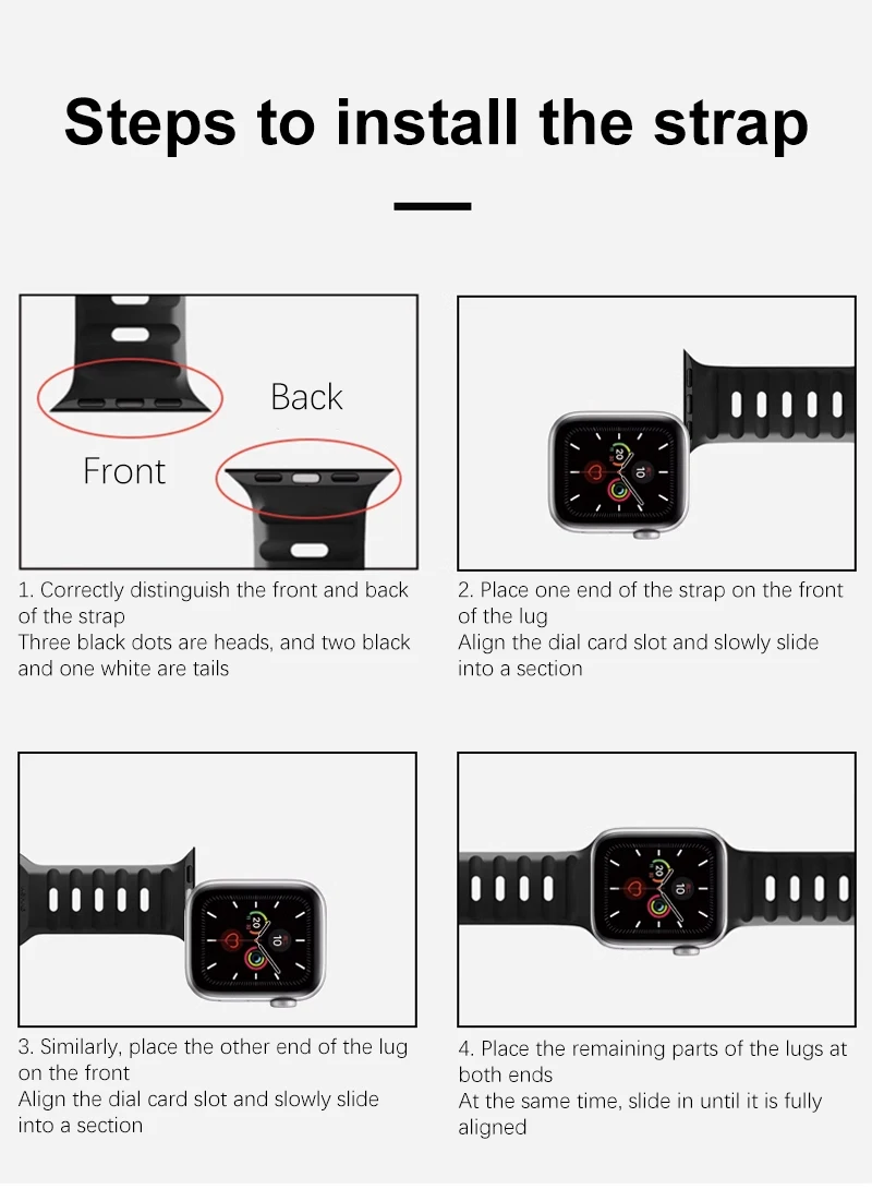 Sport Band For Apple Watch Ultra 2 10 9 8 7 6 SE 5 Silicone Titanium Breathable Bracelet Strap For iWatch 42mm 44 45mm 46mm 49mm