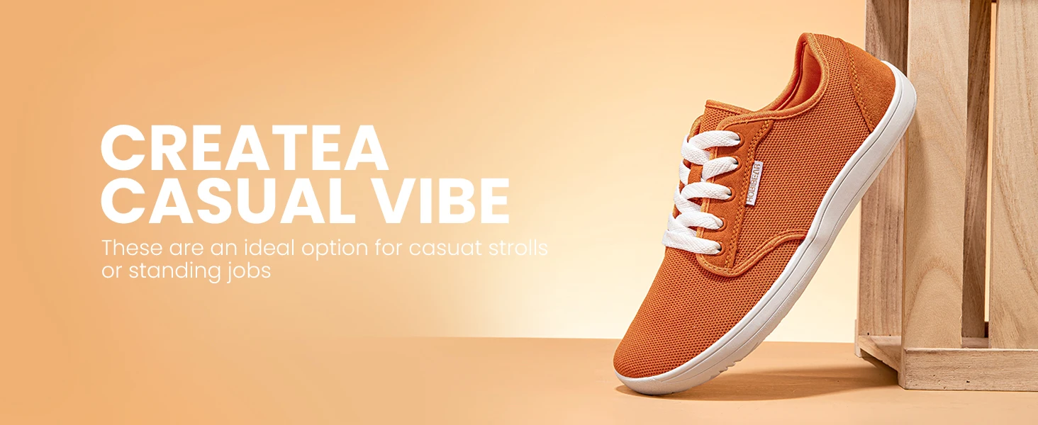 HOBIBEAR Minimalist Barefoot Shoes Unisex Wide Toe Zero Drop Walking Sneakers Mesh Lightweight Breathable Shoes