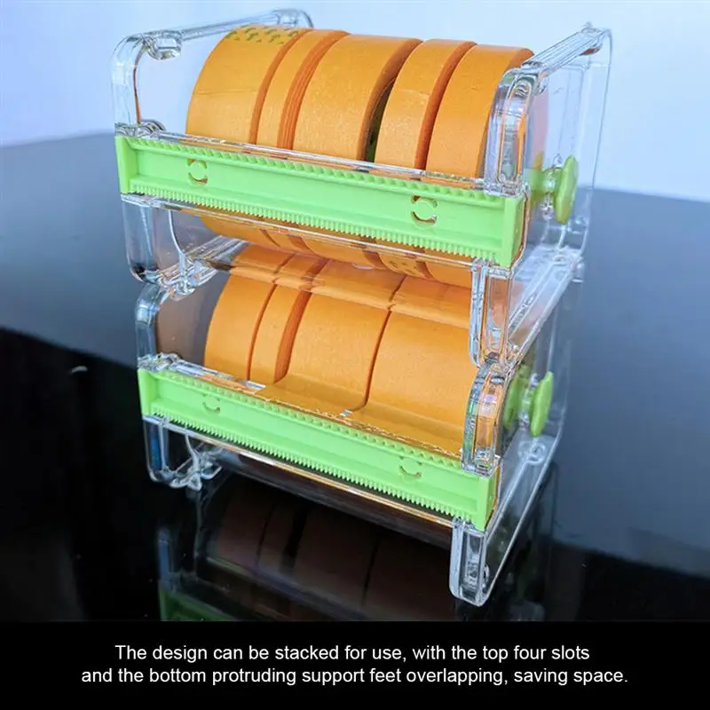 Tape Dispenser Cutter Masking Tape Storage Box Portable Stationery Masking Tape Cutter Model Tools DIY Painting Model