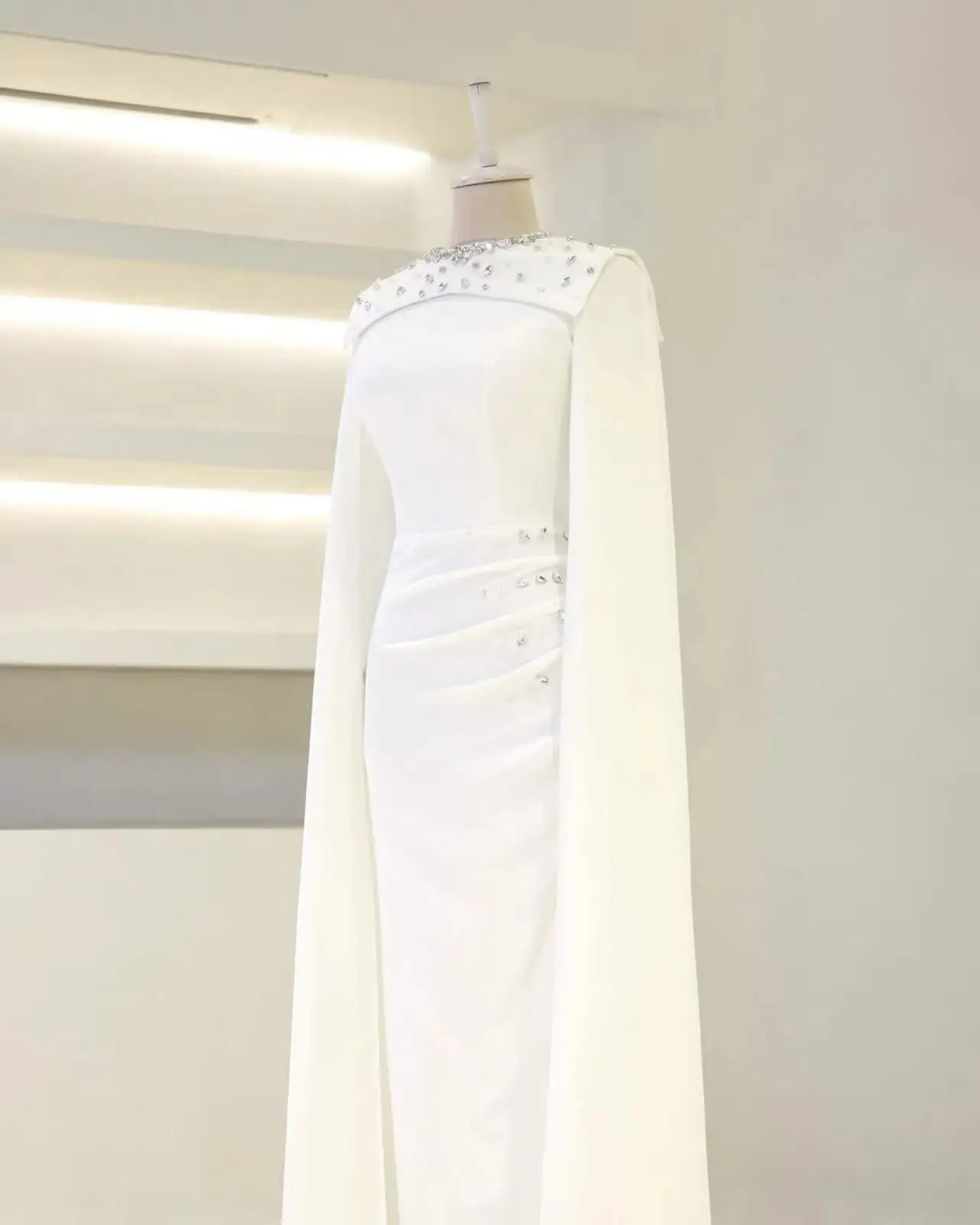 Eightale 2025 Burgundy Evening Dress Beaded Cape Sleeve Saudi Arabic Prom Party Dress Women Formal Gowns Customized