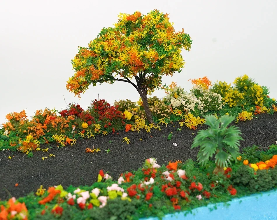 50ml 1-3mm Simulation bush grass sponge tree powder coarse grain flowers leaves diy military train model sand table scene layout