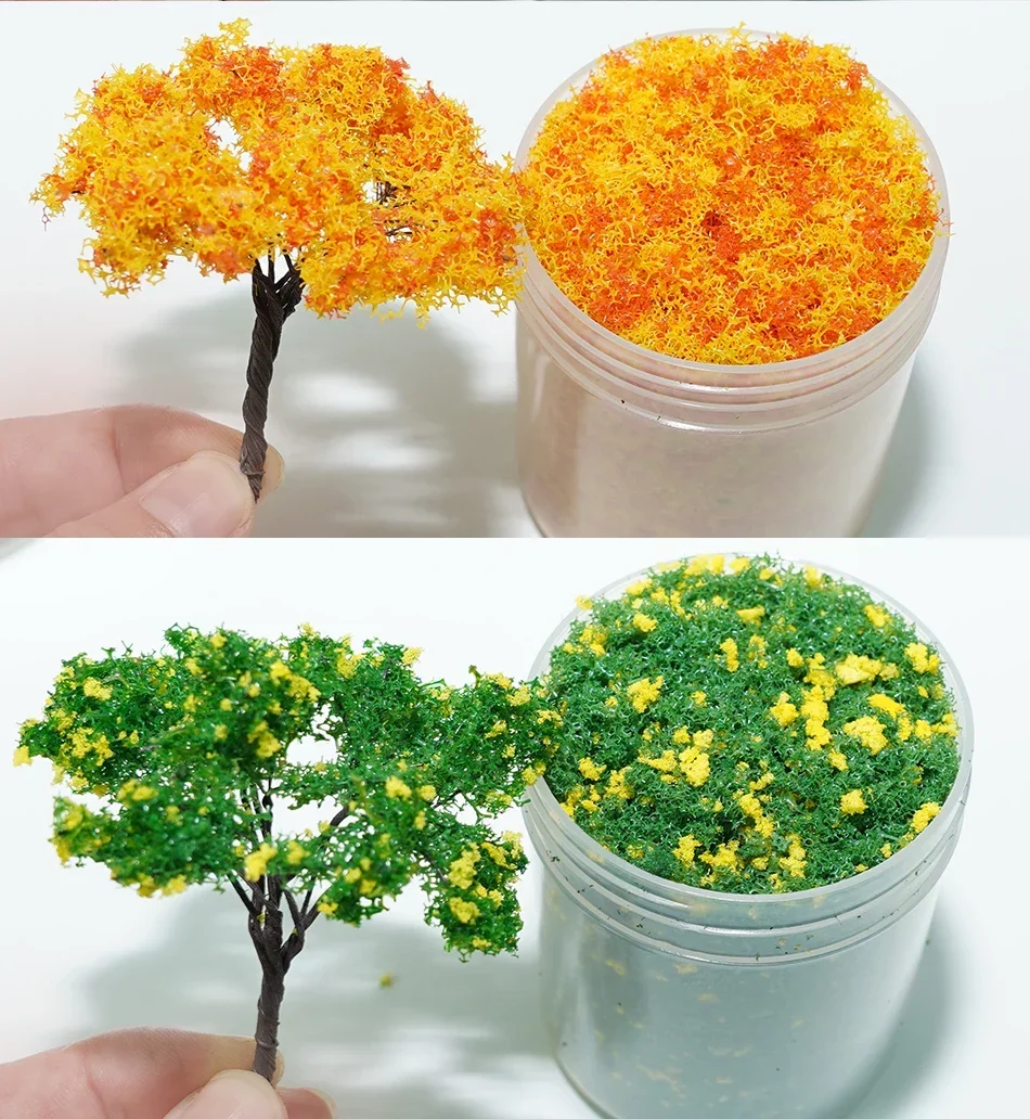 50ml 1-3mm Simulation bush grass sponge tree powder coarse grain flowers leaves diy military train model sand table scene layout