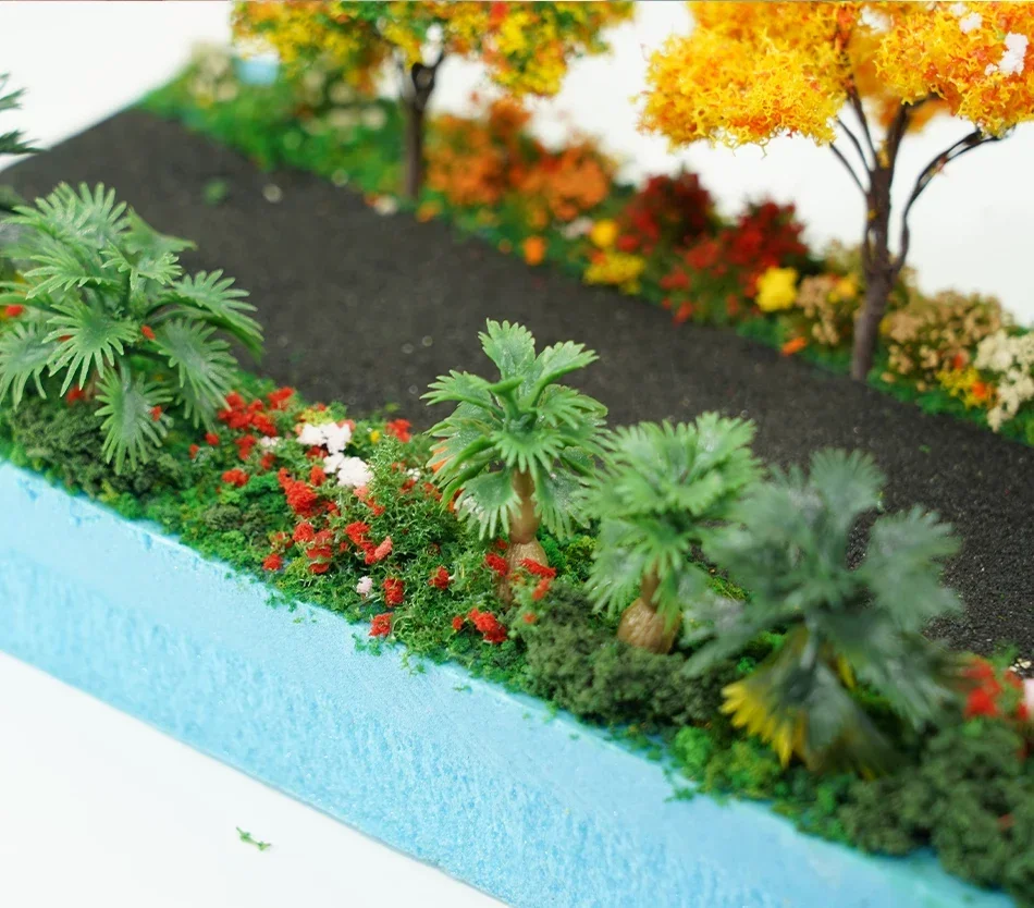 50ml 1-3mm Simulation bush grass sponge tree powder coarse grain flowers leaves diy military train model sand table scene layout