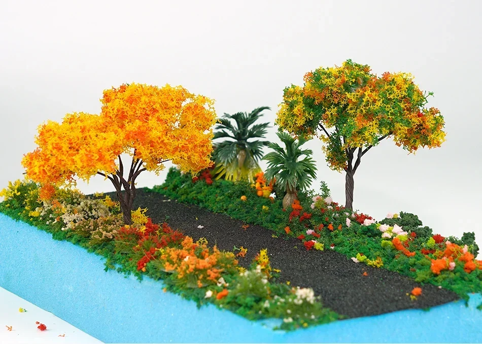 50ml 1-3mm Simulation bush grass sponge tree powder coarse grain flowers leaves diy military train model sand table scene layout