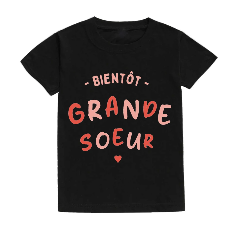 Soon To Be Big Sister T-shirt Pregnancy Announcement Future Big Brother Tshirts Baby Shower Gift Clothes Boys Girls Tee