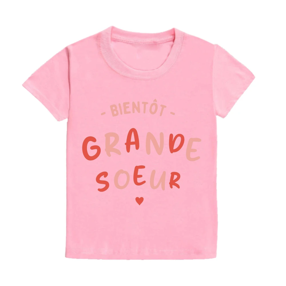 Soon To Be Big Sister T-shirt Pregnancy Announcement Future Big Brother Tshirts Baby Shower Gift Clothes Boys Girls Tee