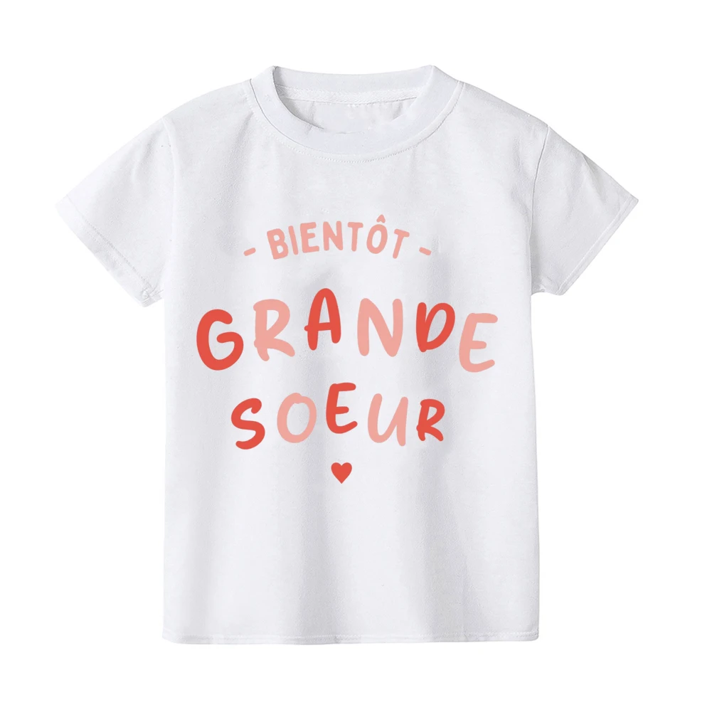 Soon To Be Big Sister T-shirt Pregnancy Announcement Future Big Brother Tshirts Baby Shower Gift Clothes Boys Girls Tee
