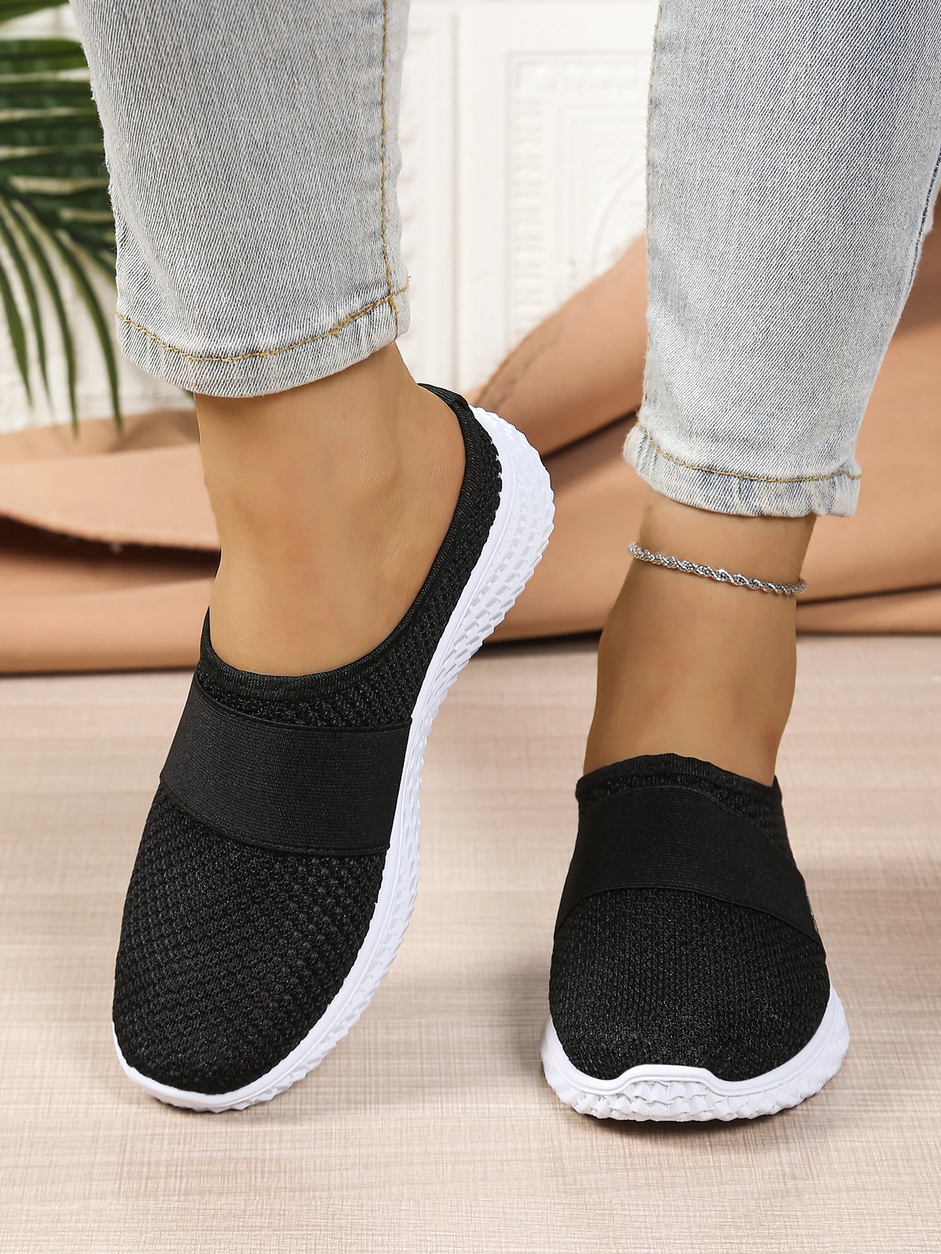 Women's Shoes Solid Color Mules, Women's Summer Shoes Free Shipping Shoes Slippers for Women Comfortable and Breathable