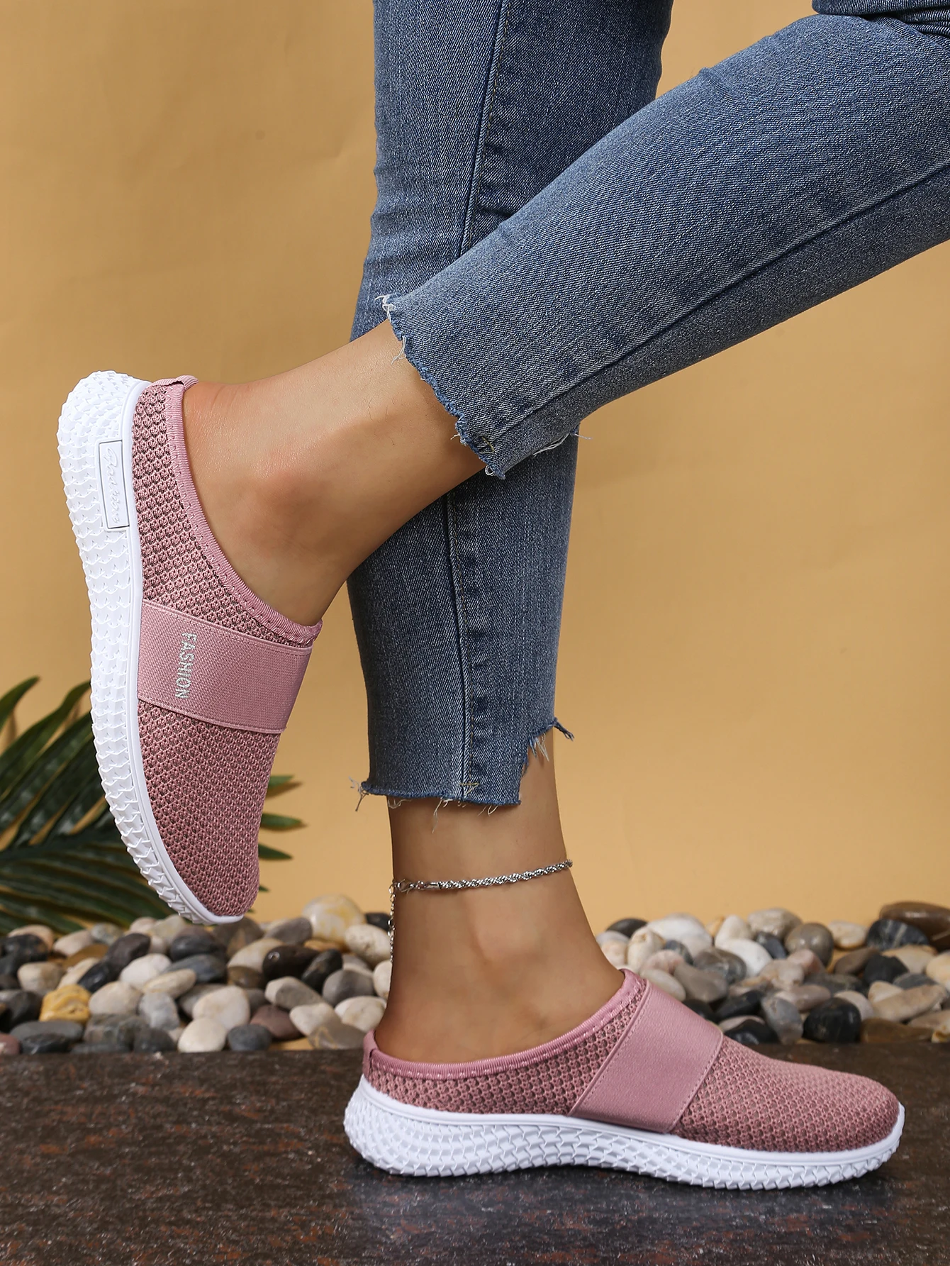 Women's Shoes Solid Color Mules, Women's Summer Shoes Free Shipping Shoes Slippers for Women Comfortable and Breathable