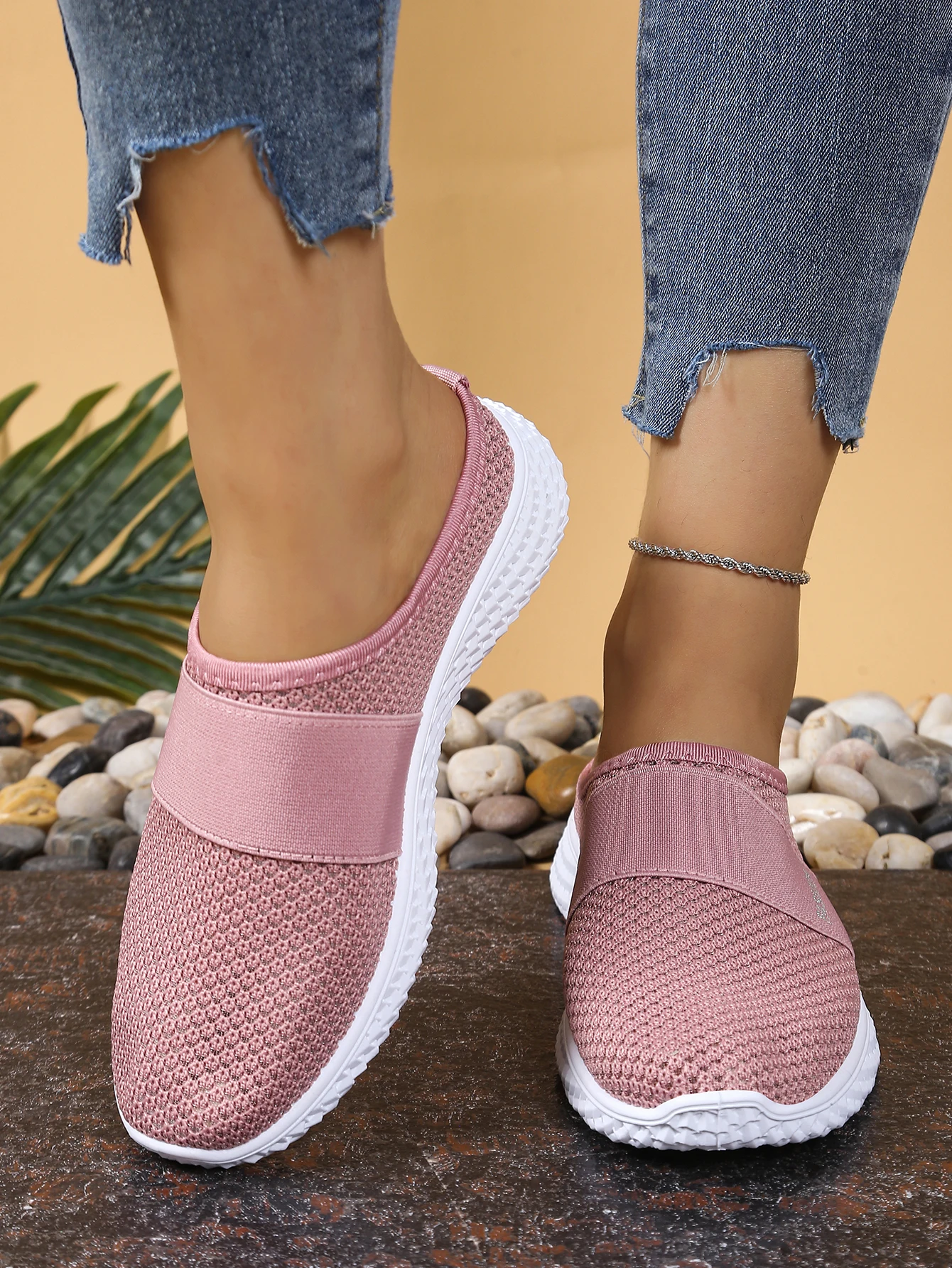 Women's Shoes Solid Color Mules, Women's Summer Shoes Free Shipping Shoes Slippers for Women Comfortable and Breathable