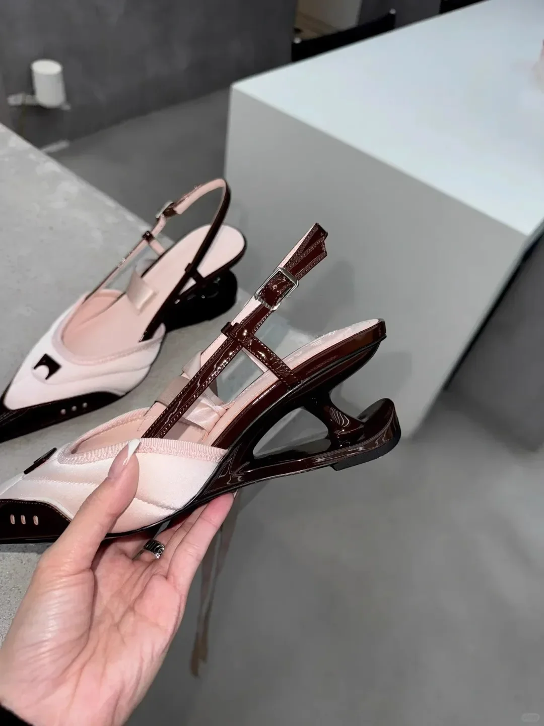 Mary Jane Bow Knot Slip On Strange Heel Sexy Lady Pumps 2025 New Pointed Toe All-Match Casual Shoes Sport Sneaker High Heels