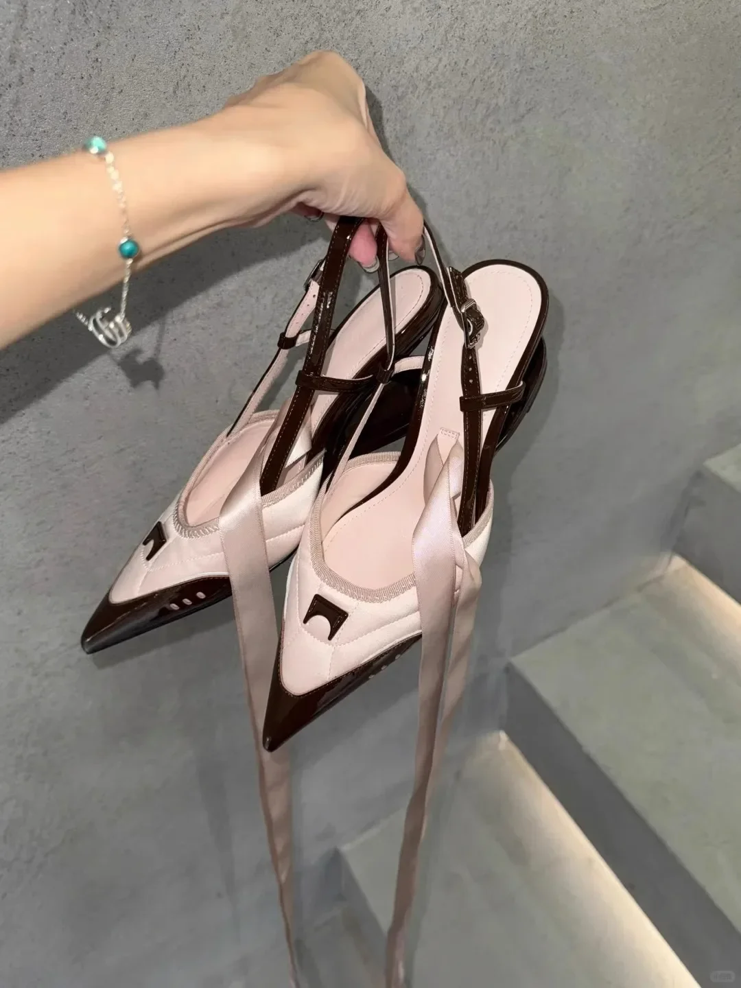 Mary Jane Bow Knot Slip On Strange Heel Sexy Lady Pumps 2025 New Pointed Toe All-Match Casual Shoes Sport Sneaker High Heels
