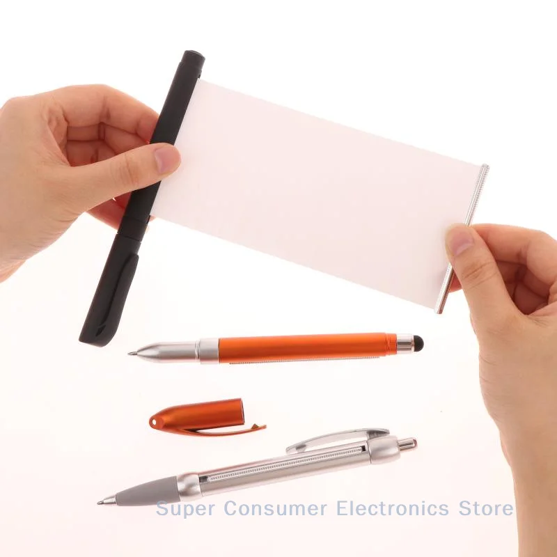Easy-to-Use Hidden Writing Pen with Pull-Out Paper for Secret Information