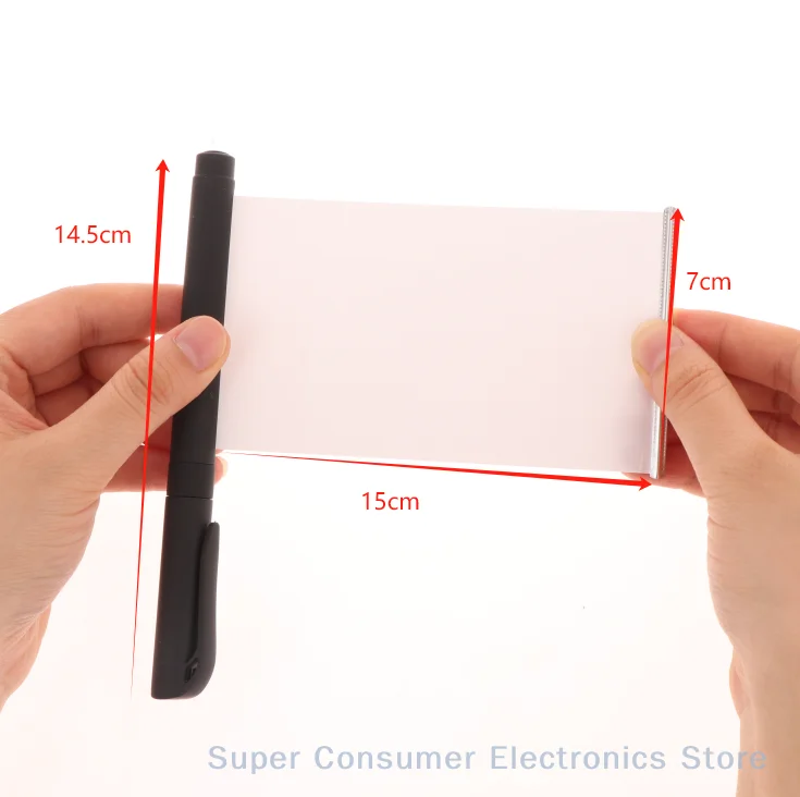 Easy-to-Use Hidden Writing Pen with Pull-Out Paper for Secret Information