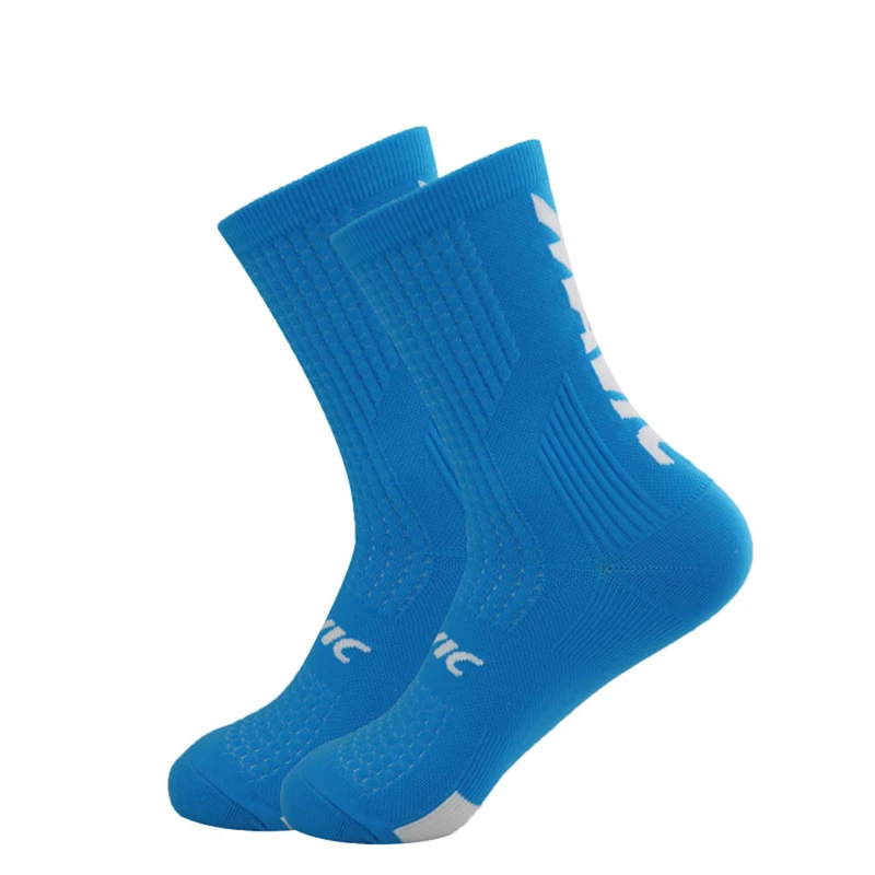 5 Pairs Cycling Socks Men Letter Breathable Bicycle Sport Running Socks Mid Tube Compression Outdoor Racing MTB Road Bike Socks