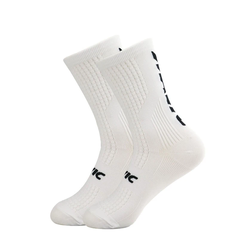 5 Pairs Cycling Socks Men Letter Breathable Bicycle Sport Running Socks Mid Tube Compression Outdoor Racing MTB Road Bike Socks