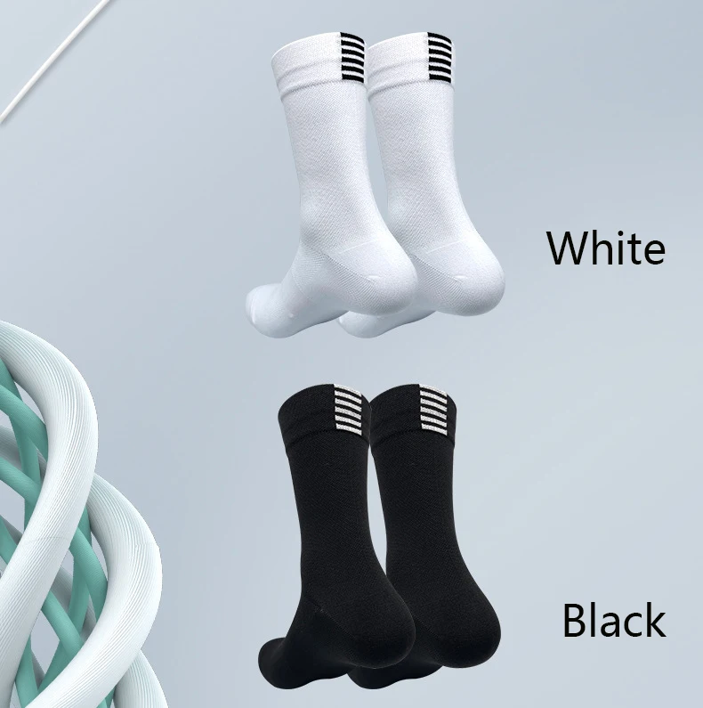 5 Pairs Professional Cycling Socks Men's Outdoor Sports Quick-Drying Bicycle Socks Sweat Absorbing Breathable Running Socks