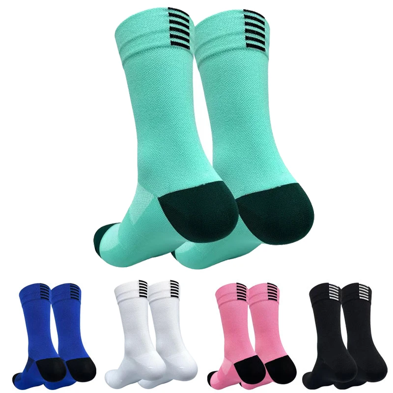 5 Pairs Professional Cycling Socks Men's Outdoor Sports Quick-Drying Bicycle Socks Sweat Absorbing Breathable Running Socks