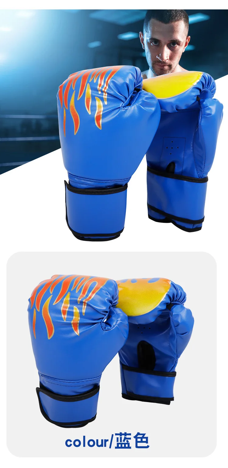 Boxing Gloves Breathable PU Leather Fighting Gloves Kids Boxing Training Kickboxing Gloves for Gym Indoor Outdoor Sport