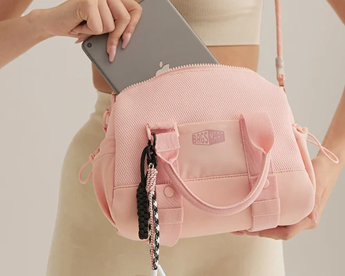 BAGSMART Boston Bag for Women Mini Duffel Shoulder Crossbody Bag Waterproof with Wet Pocket Gym Travel Daily Beach Weekender