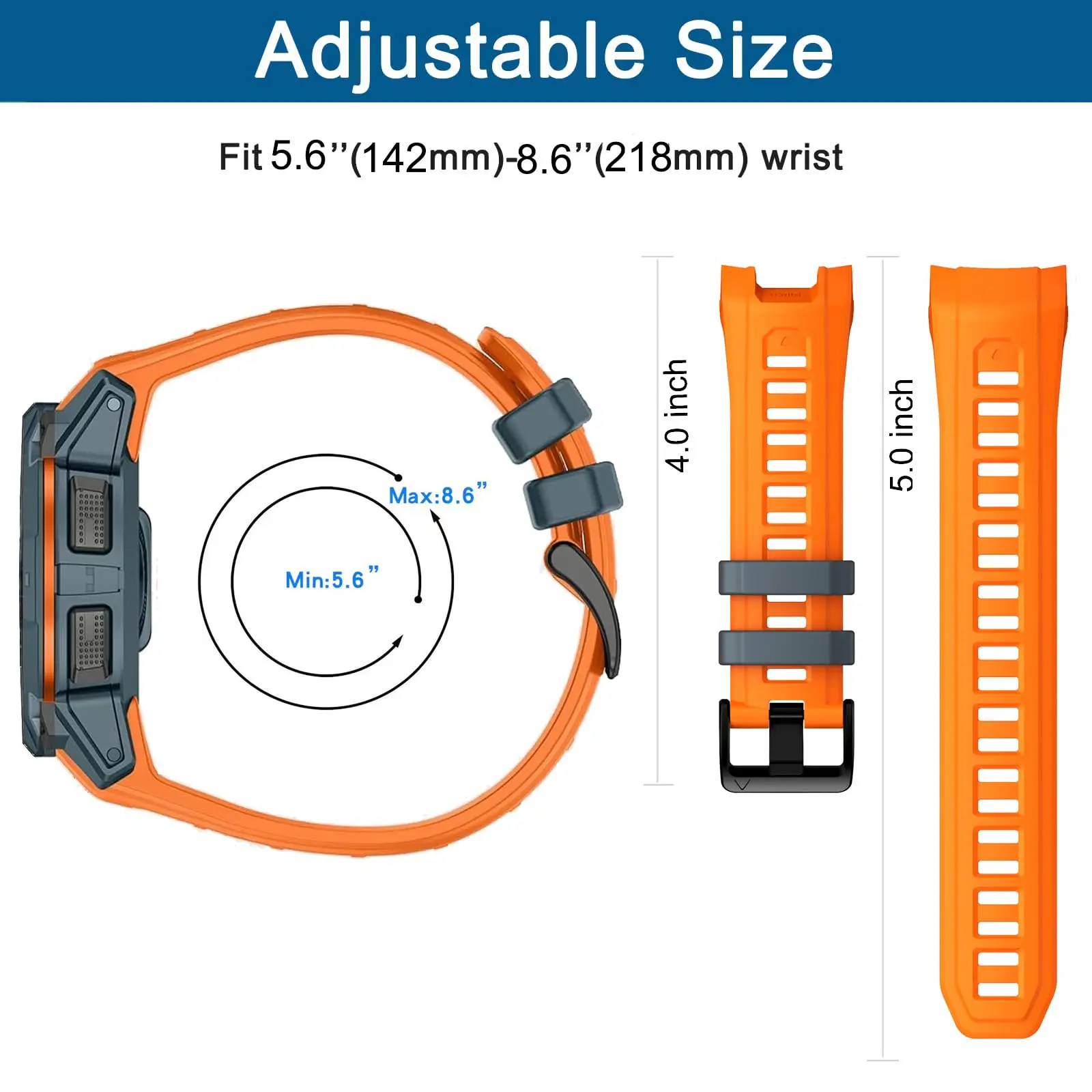 Original Silicone Strap for Garmin Instinct 3 45mm 50mm Accessories 22mm 26mm Sports Bracelet Correa for Garmin Instinct 3 Band