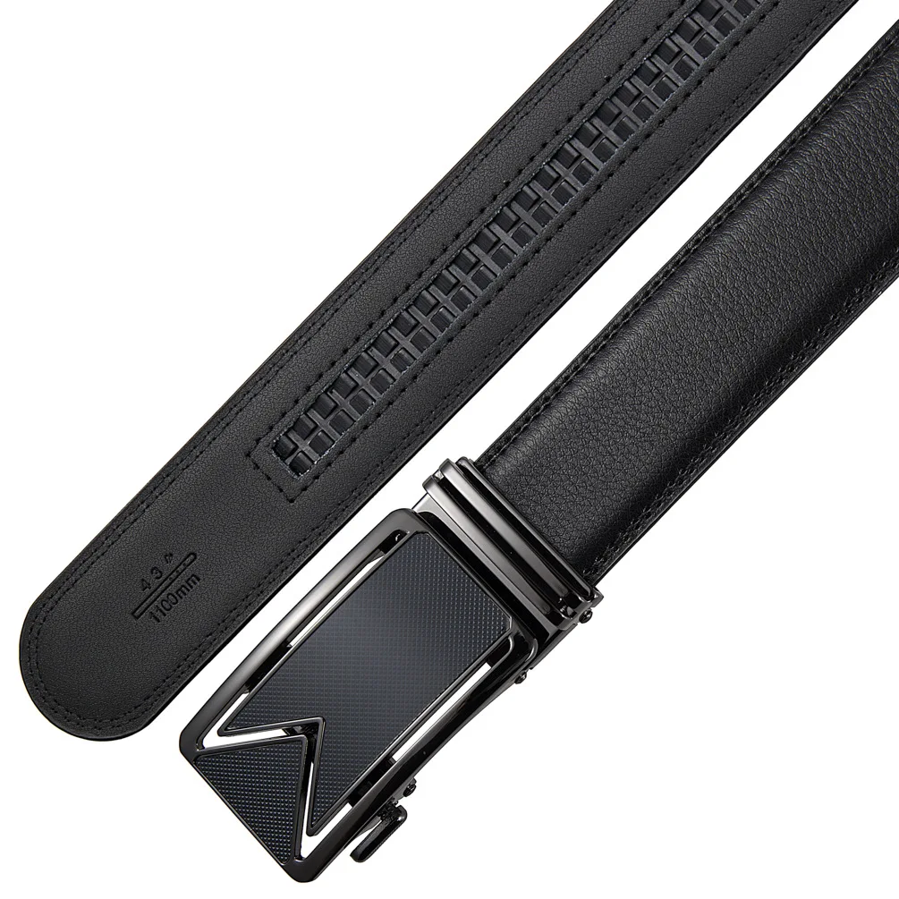 3.5cm Width Luxury Cow Real Leather Belt Strap Male Designer Business Formal Belt Man Black Coffee Blue Mens Belts High Quality