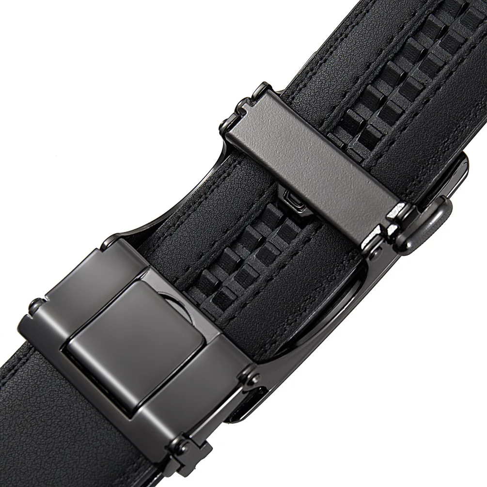 3.5cm Width Luxury Cow Real Leather Belt Strap Male Designer Business Formal Belt Man Black Coffee Blue Mens Belts High Quality