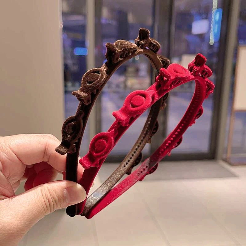 1/3 Pcs Flocking Braided Headband for Women Simple Broken Hair Band Fashion Girls Face Washing Hair Hoop Hair Accessories