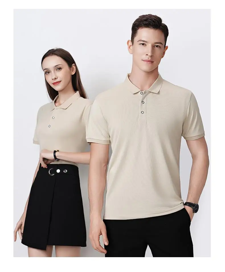 2025 Summer Causal Polo Shirt Custom Logo Printed Text Picture Brand Embroidery Personal Design Breathable Men And WomenTops