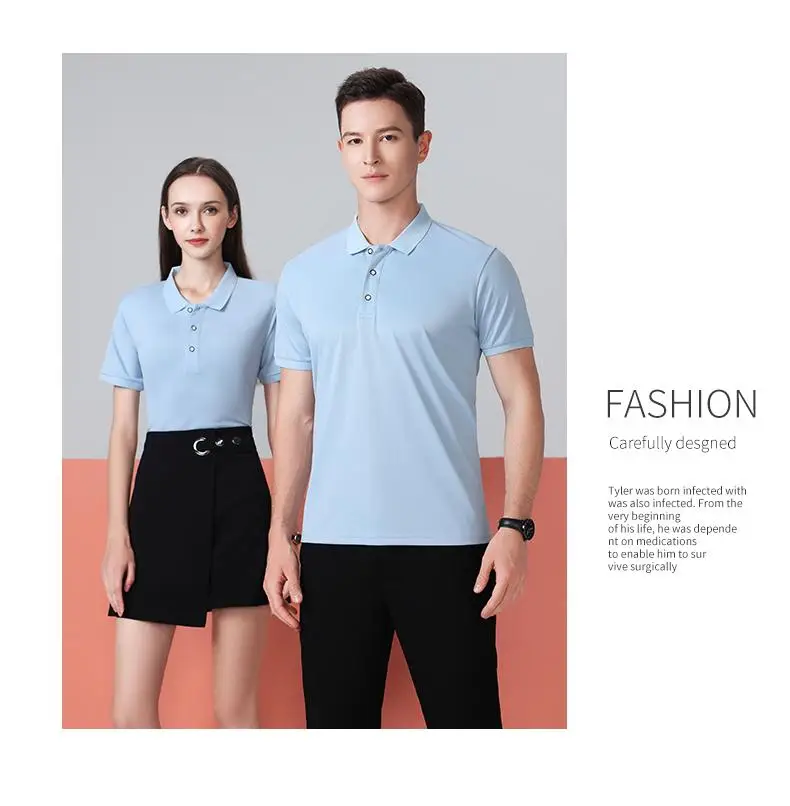 2025 Summer Causal Polo Shirt Custom Logo Printed Text Picture Brand Embroidery Personal Design Breathable Men And WomenTops