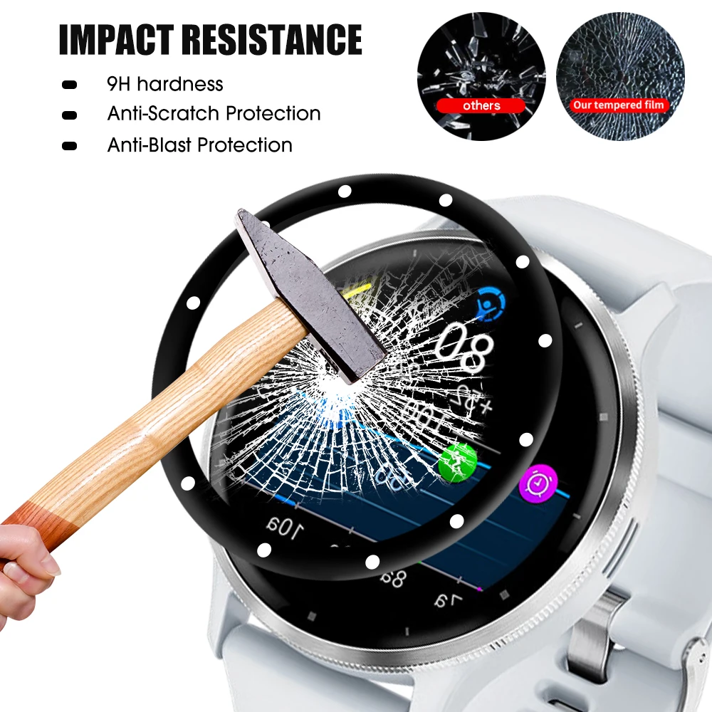 1-3PCS Protective Film For Garmin Venu 3 3S Screen Protector Anti-scratch Film For Garmin Venu 3 3s Soft Fibre Film Accessories