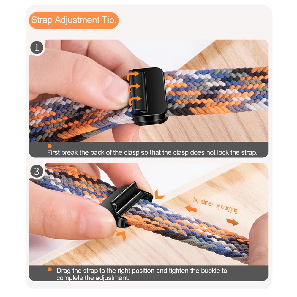 20mm 22mm Nylon Braided Strap for Samsung Galaxy Watch 7 6 5 4 Strap Magnetic Band for Huawei Watch GT6 5Pro GT4 3Pro 46mm Strap