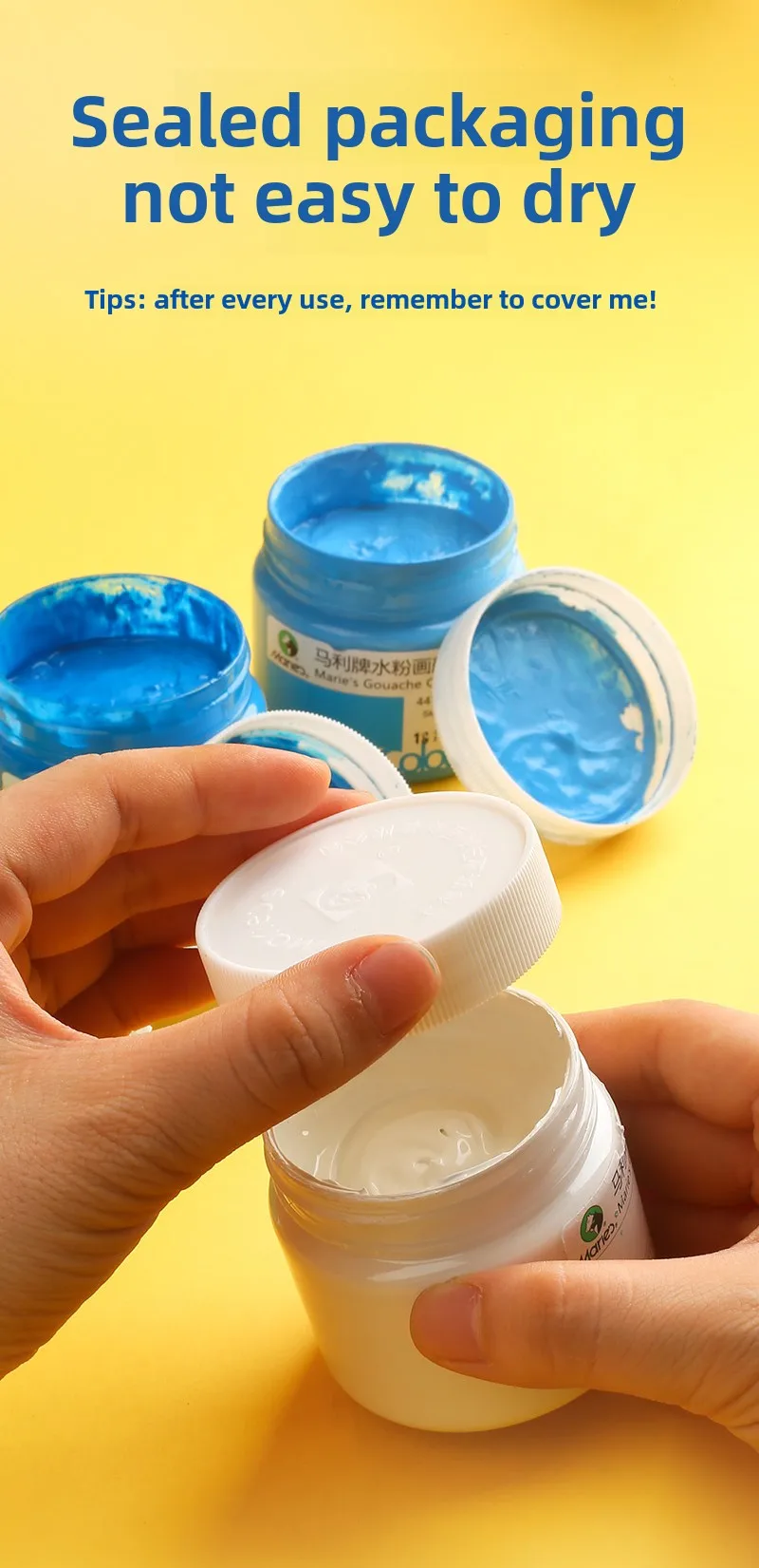 Gouache Paint Set 24 Colors 100ml Canned Water Topography Gouache Paint Art Painting Supplies 300ml Gouache