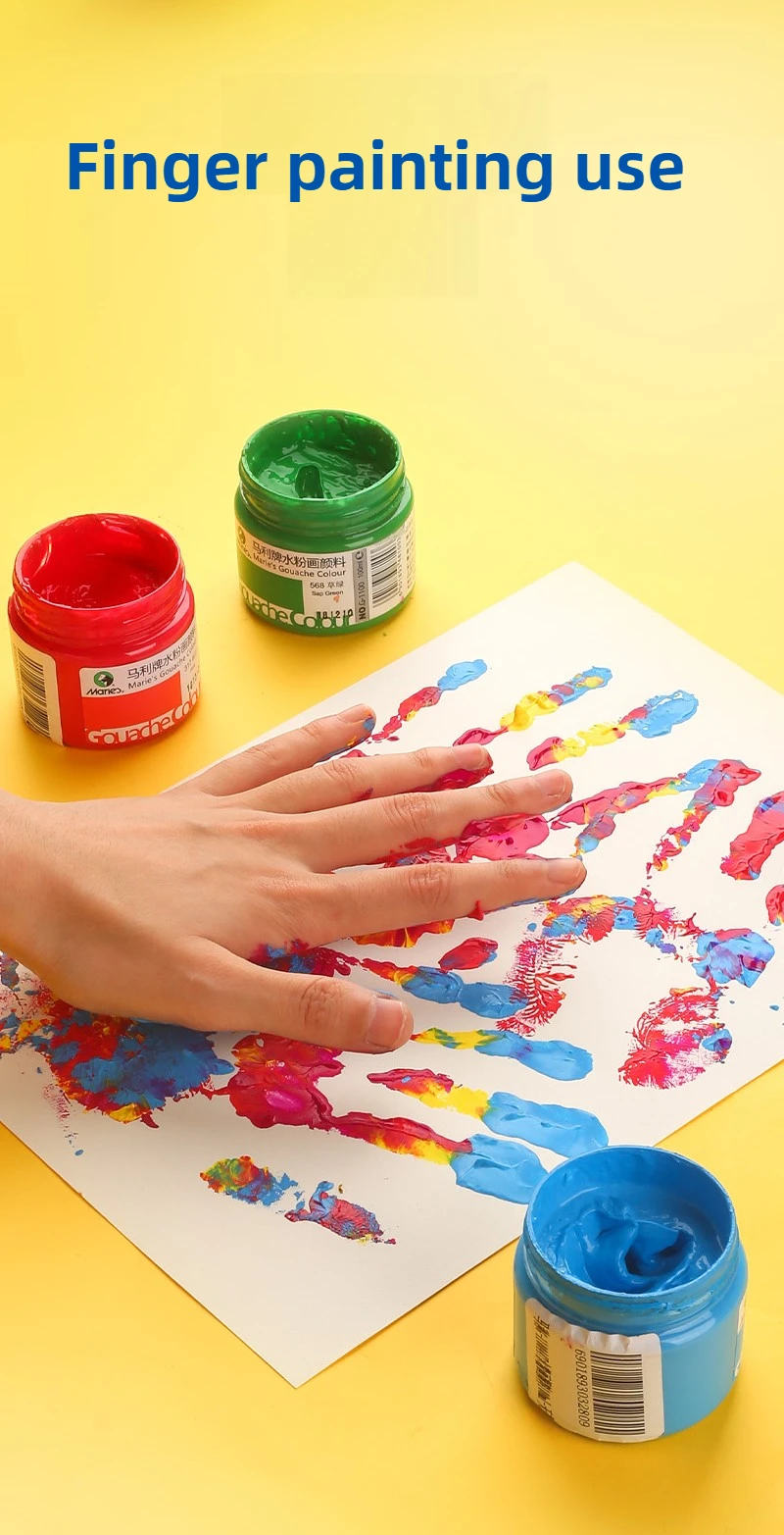 Gouache Paint Set 24 Colors 100ml Canned Water Topography Gouache Paint Art Painting Supplies 300ml Gouache