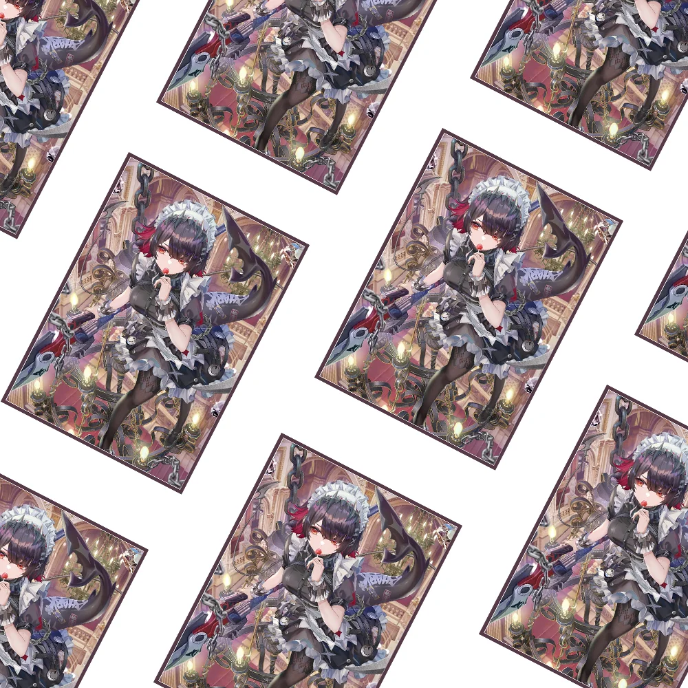 60pcs 66*91mm Laser Animation Sleeve WS Trading Card Sleeve DTCG or PKM Card Protective Sleeve Valentine's Day Gifts
