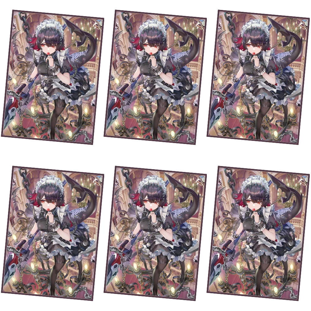 60pcs 66*91mm Laser Animation Sleeve WS Trading Card Sleeve DTCG or PKM Card Protective Sleeve Valentine's Day Gifts
