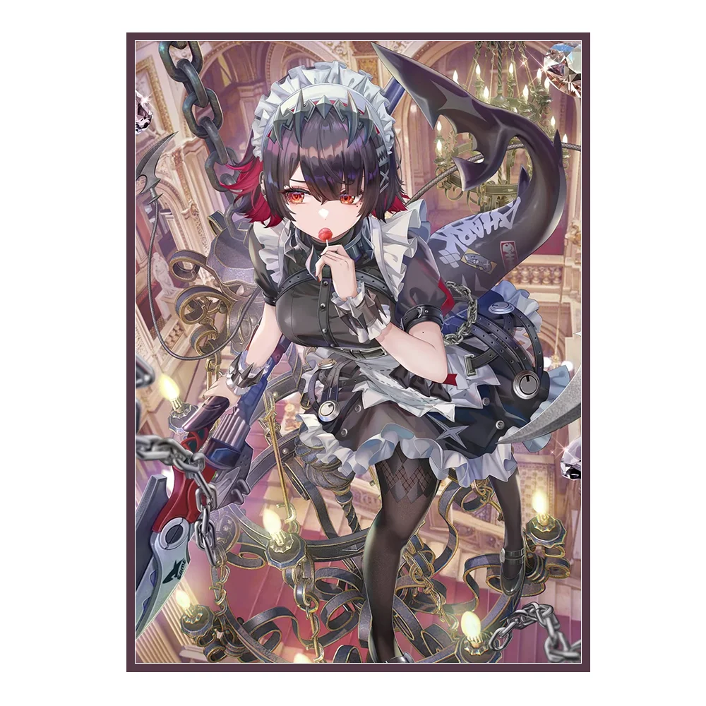 60pcs 66*91mm Laser Animation Sleeve WS Trading Card Sleeve DTCG or PKM Card Protective Sleeve Valentine's Day Gifts