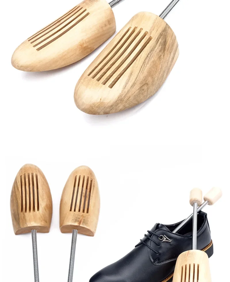 Wooden Shoe Trees Men Woman Internal Support Shoes Tree Anti Deformation Shoes Stretcher Shaping Anti Wrinkle Shoe Lasts 2Pcs